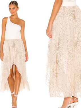 Free People Can’t Stop This Feeling Tutu Skirt Gold Starburst Embellishment